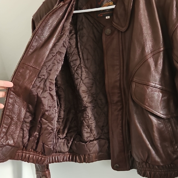 Brown Leather Jacket - Picture 6 of 9